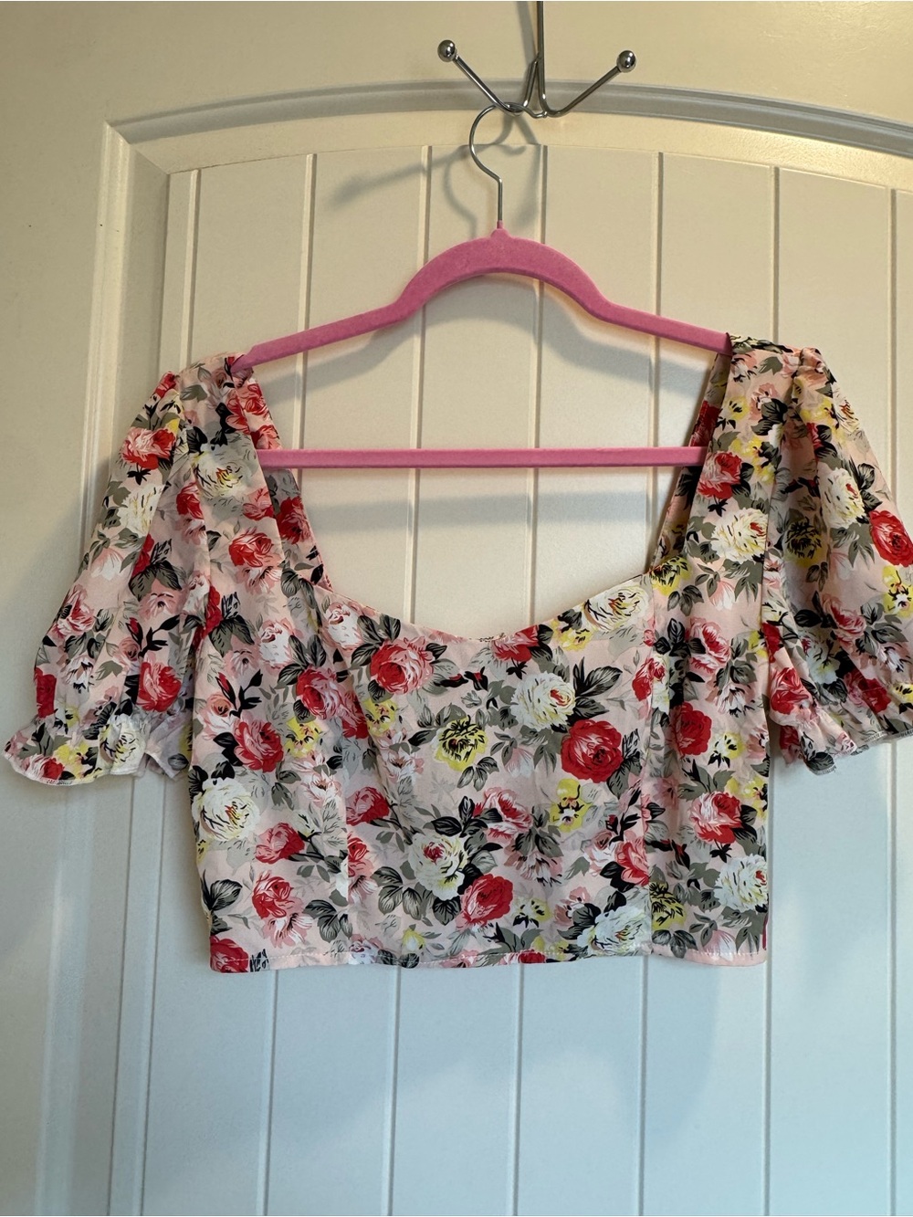Fairy core puff Sleeve Crop Top